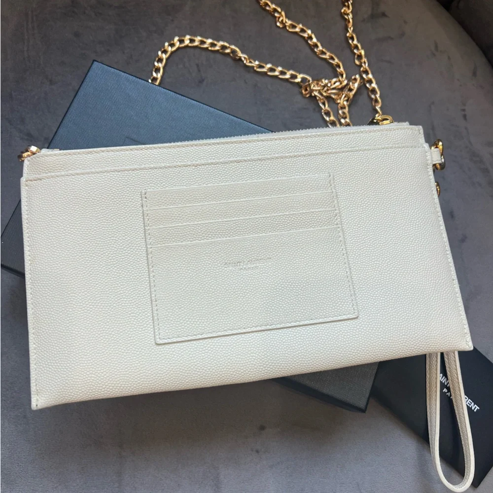 Crema YSL wristlet crossbody - Picture 7 of 17